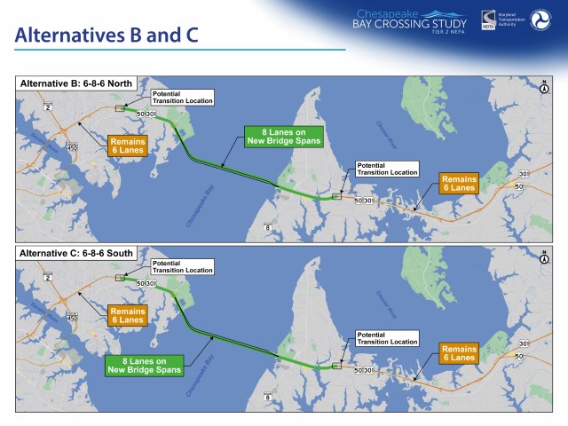 Alternatives B and C