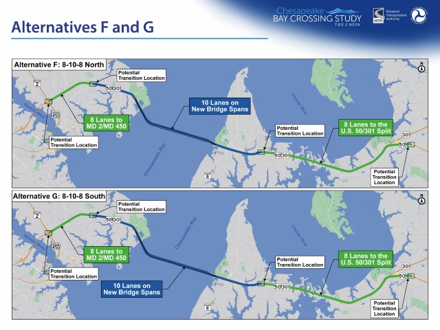 Alternatives F and G